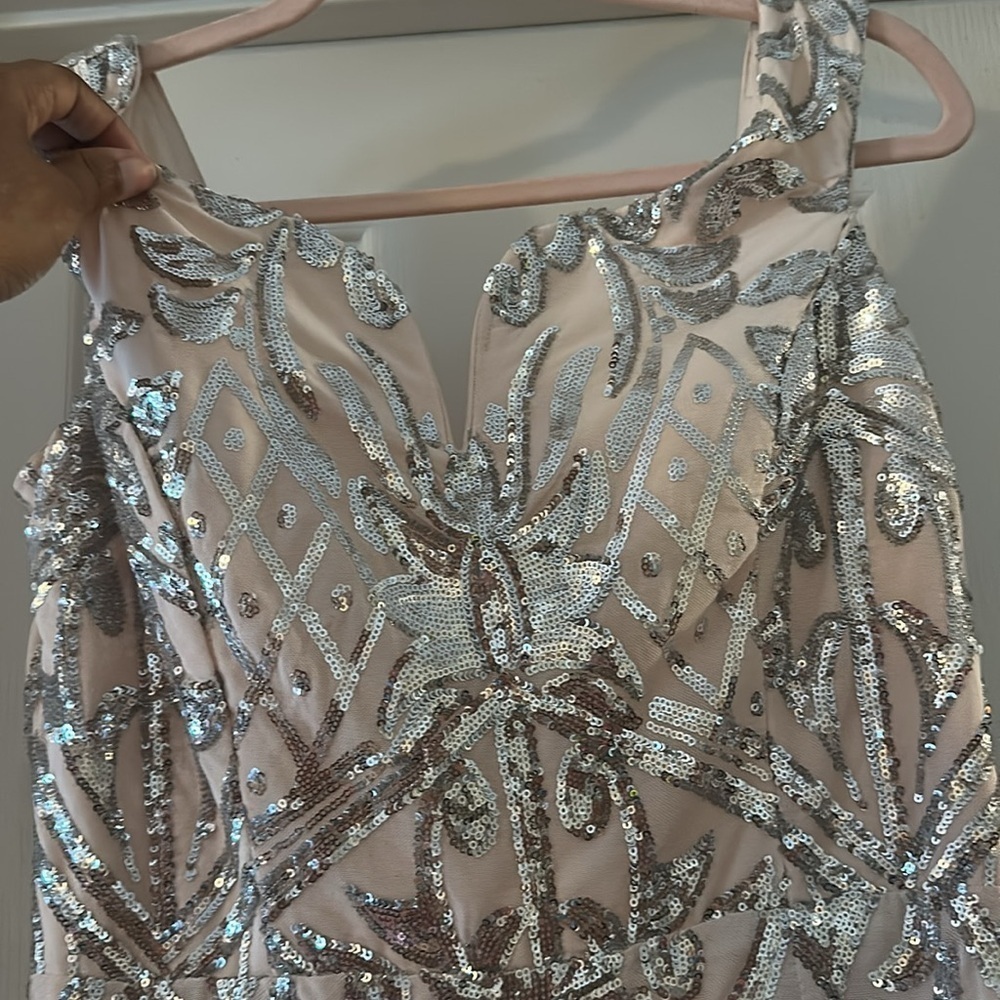 Windsor Silver and Cream Sequin Wedding Dress - Picture 3 of 5